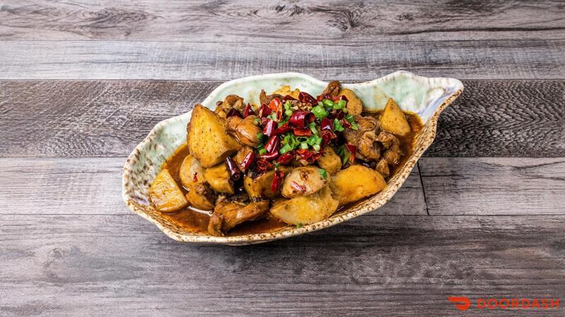 Three Peppers Taro Chicken--cilantro