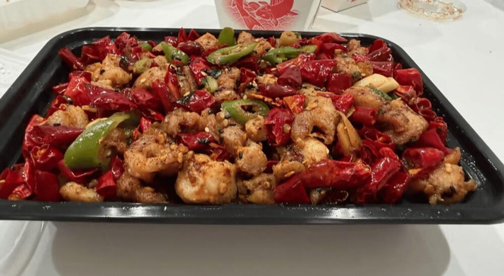 Triple Pepper Dry Chili chicken